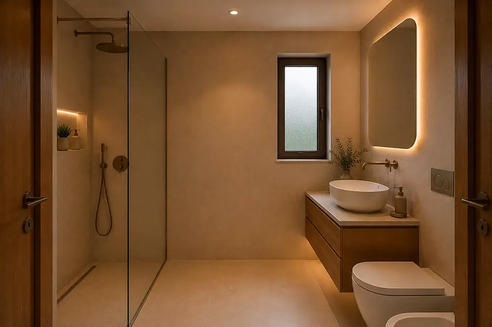 Terzo bagno finestrato — 8 m²